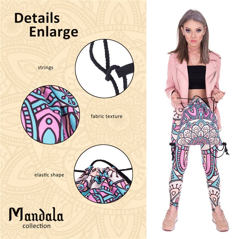Zohra 3D Digital Printing Mandala Bunch Of Pocket